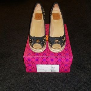 EUC Tory Burch Jackie Leopard Espadrille
